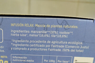 Infusión Relax Bio