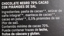 70% Chocolate Negro Flor de Sal