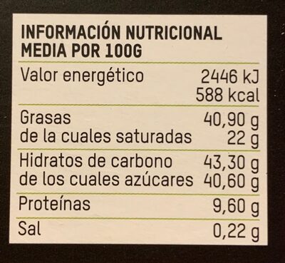 38% Chocolate con Leche, Almendras Troceadas