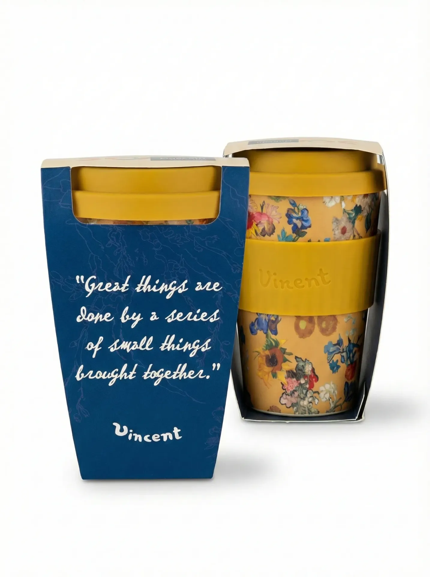 Vaso Reutilizable Ecoffee Cup Van Gogh - "Los Girasoles" (400ml)