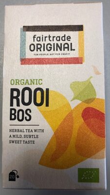 Rooibos Sudáfrica, Orgánico