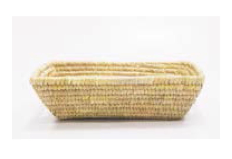 Cesta Rectangular. Natural 20 x 13 cm.