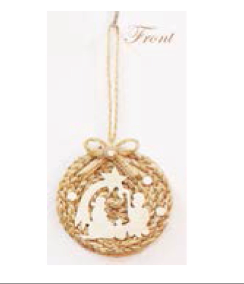 Adorno Navideño Yute. Natividad.