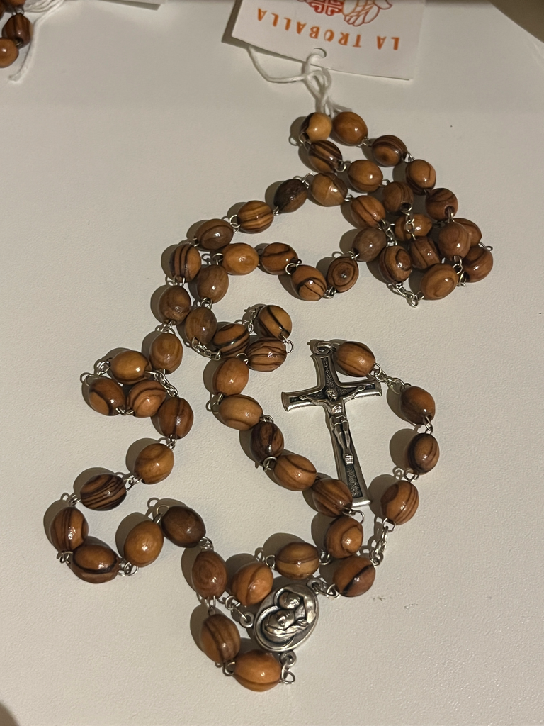 Rosario 50 cm Palestina mad. olivo