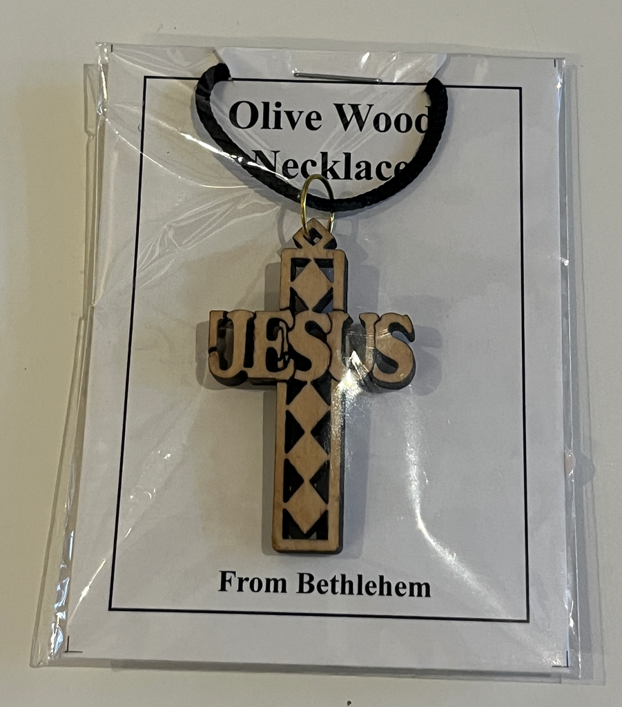 Colgante Cruz Grabada Jesús. Belén