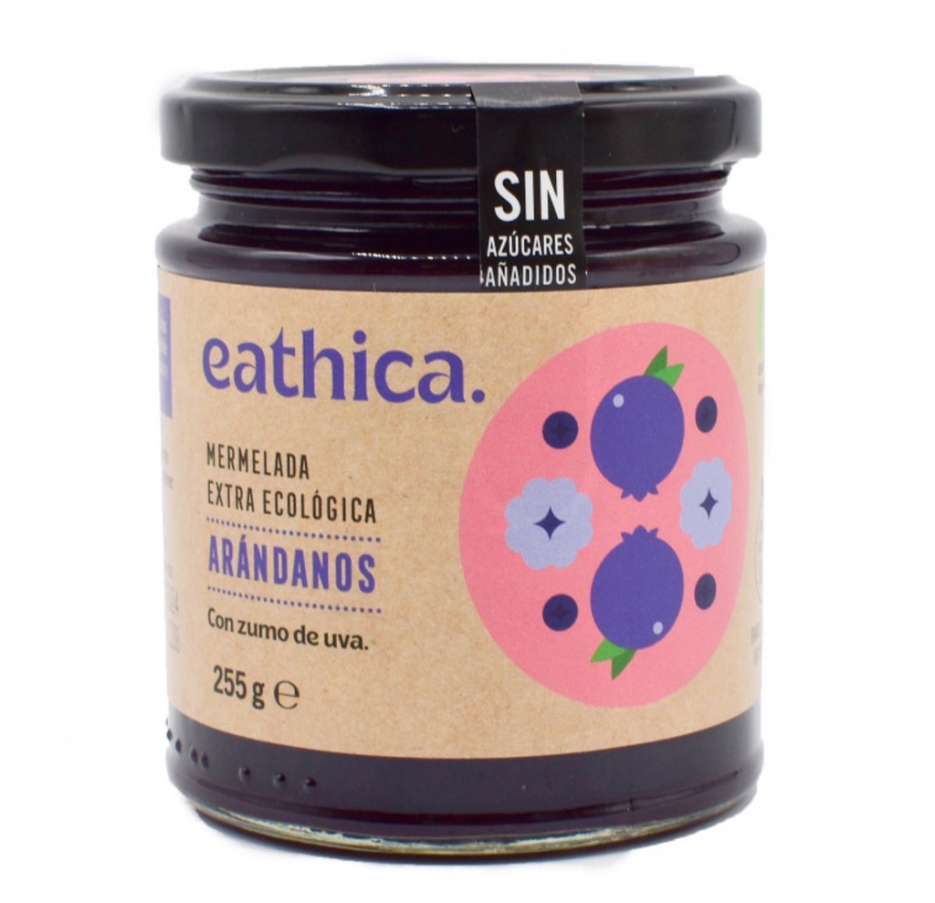 Mermelada de arándanos. Extra ecológica