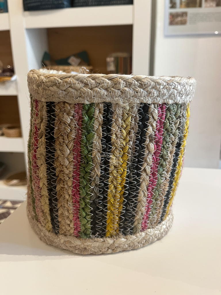 Cesta red. 16 diámetro de yute