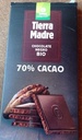70 % cacao tableta de 100 gr. IO