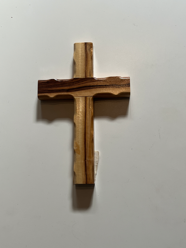 Creu Paret 16cm senzilla. Madera olivo. Palestina.