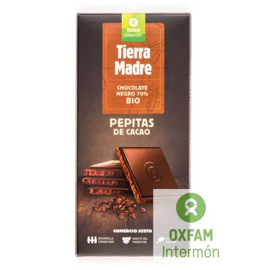 70% Chocolate con pepitas de chocolate