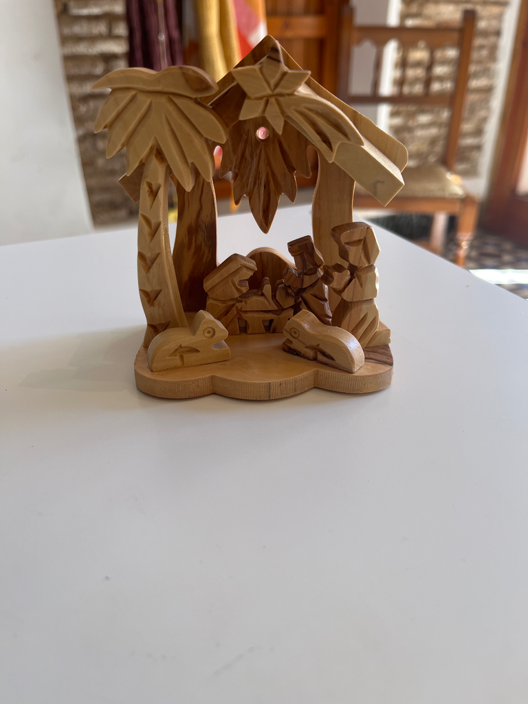 Belen , madera de olivo. Artesania de Palestina