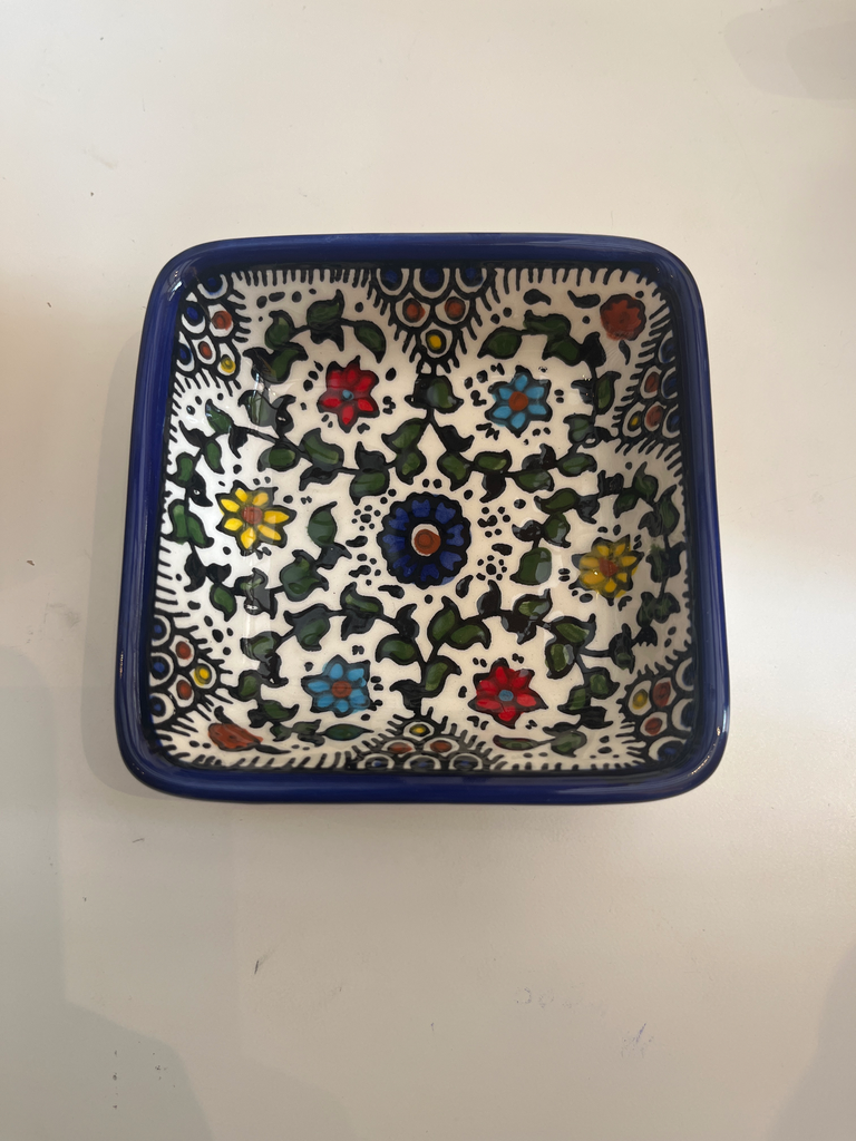 Bol quadrat motius florals 9,5 x 9,5 cm