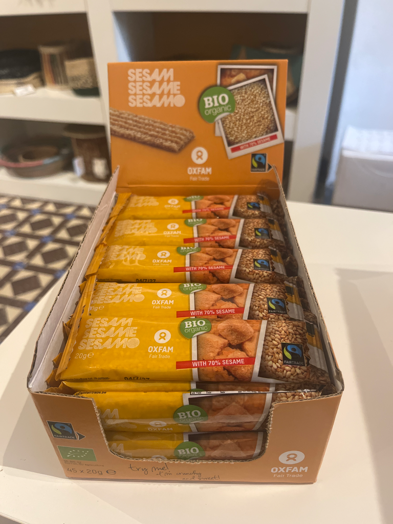 Barrita de sésamo con miel.