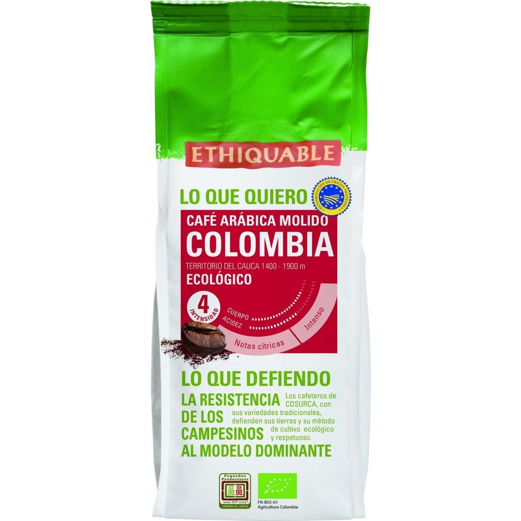 Café Arábica molido de Colombia. 250 gr.