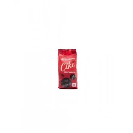 Bombones grano de café cubierto de chocolate negro