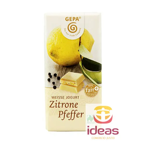 Mini tableta chocolate blanco con limón