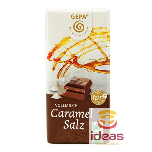 Mini tableta chocolate con caramelo y sal