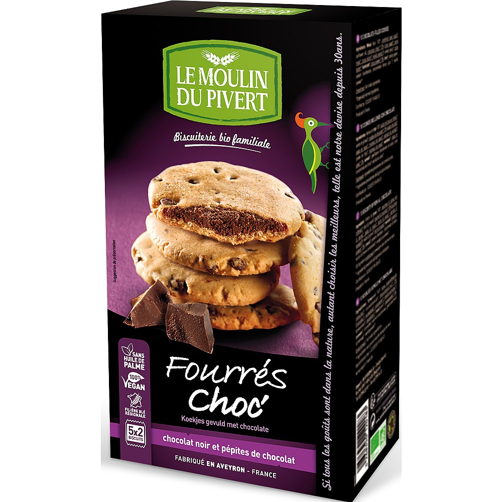 Galletas Cookies Rellenas de chocolate