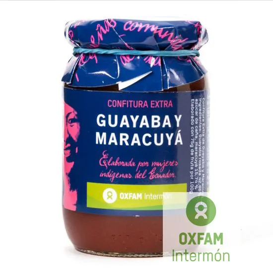 Confitura extra de guayaba y maracuyá. Ecuador
