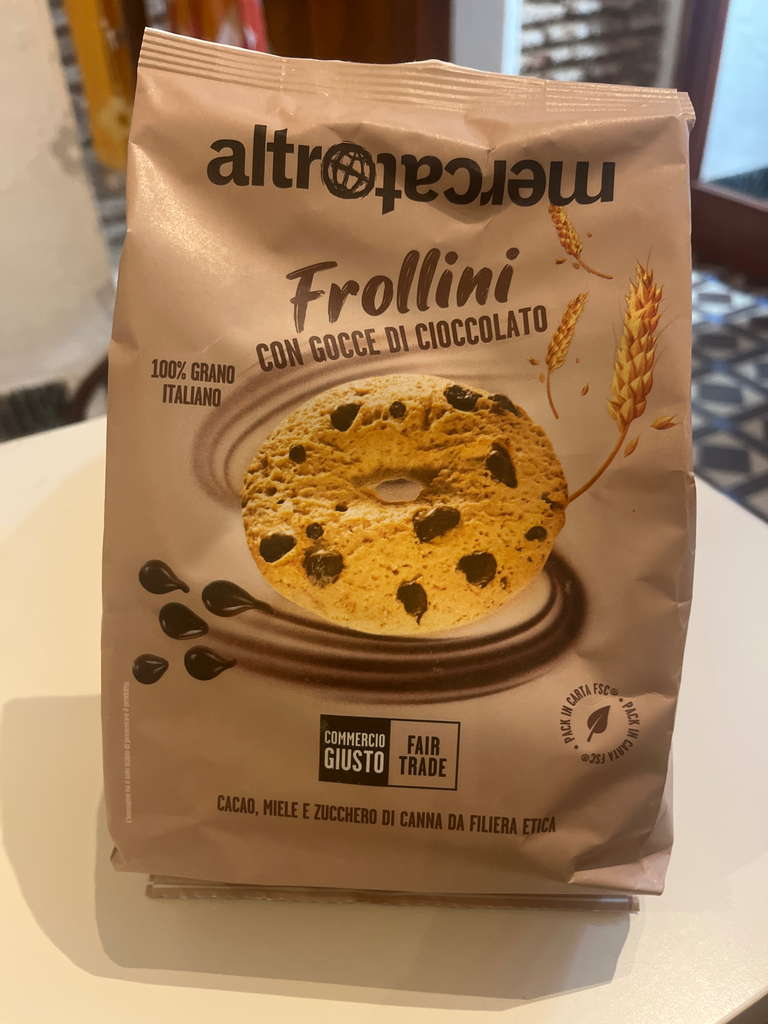 Galletas Frollini con chispas de chocolate
